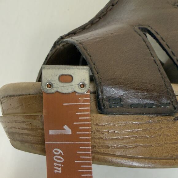 Dansko Demetra Brown Wooden Heel Sandals Women’s Size 38 - Picture 14 of 14